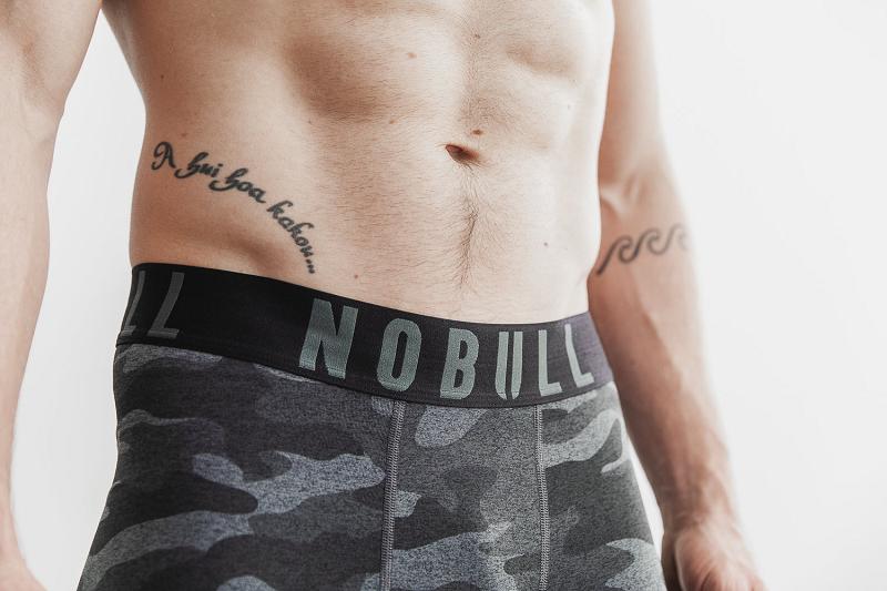 Dark / Grey Nobull 3/4 Compression Tight (PLUSH Heather) Men's Jogger | CA J1541P